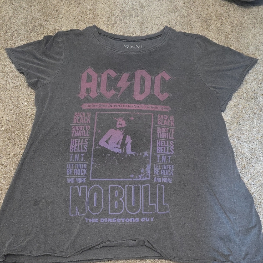 AC/DC Gray Graphic T-Shirt